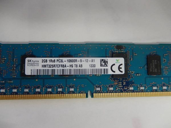 hynix メモリー 2GB PC3L-10600R DDR3-1333 　品番☆2-114_画像2