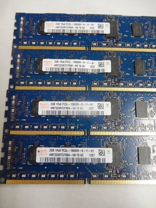 hynix メモリー 8GB(2GB×4枚) 　 2GB PC3L-10600R DDR3-1333 　品番☆2-84_画像2