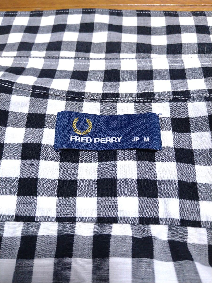 フレッドペリー FRED PERRY 半袖ボタンダウンシャツ ギンガム フレッドペリー FRED PERRY 半袖ボタンダウンシャツ ギンガム