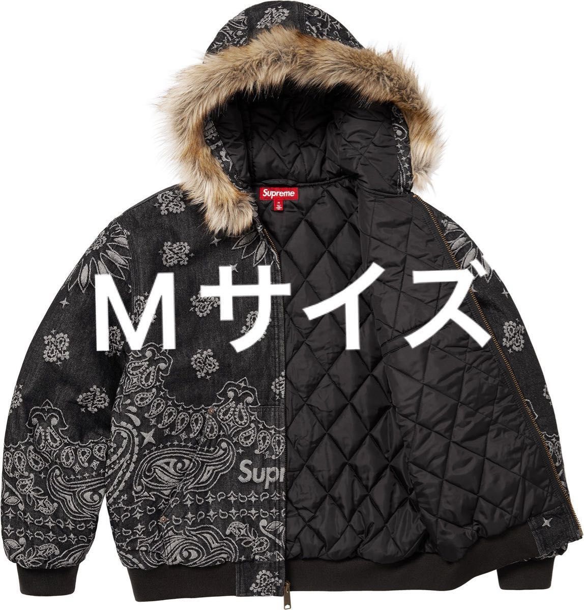 Supreme Bandana Jacquard Denim Hooded Work Jacket Supreme Bandana Jacquard Denim Hooded Work Jacket