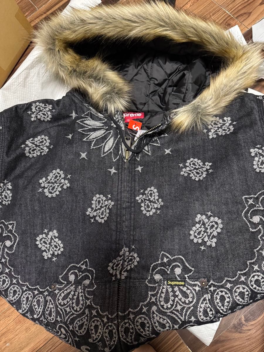 Supreme Bandana Jacquard Denim Hooded Work Jacket Supreme Bandana Jacquard Denim Hooded Work Jacket