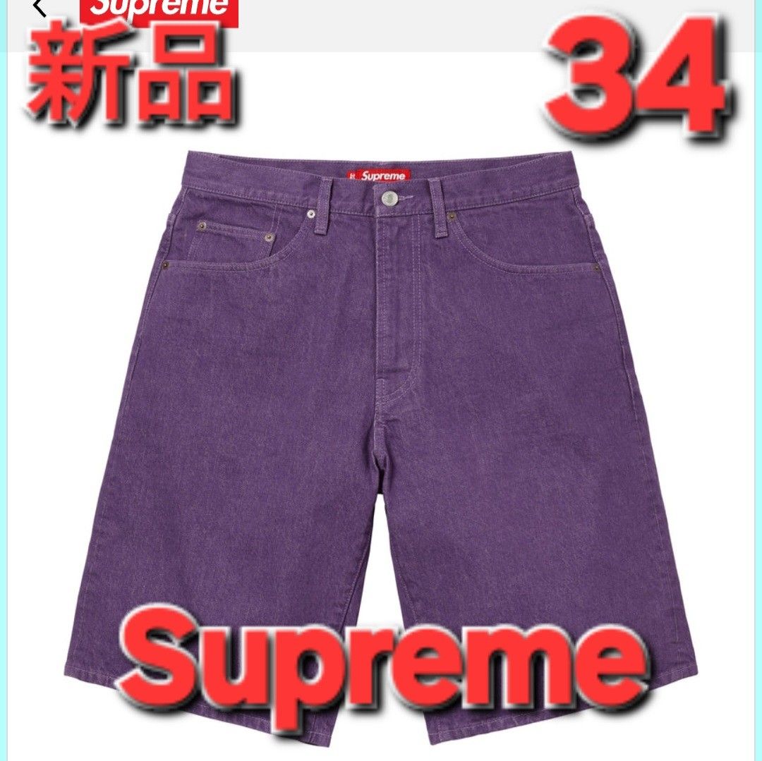 新品 34】Supreme Baggy Denim Short シュプリーム デニム 新品 34】Supreme Baggy Denim Short シュプリーム デニム