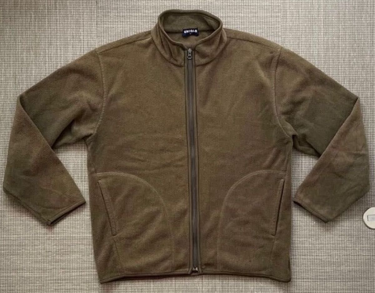希少】90s OLD UNIQLOフリース グリーン カーキ 紺タグ ユニクロ 希少】90s OLD UNIQLOフリース グリーン カーキ 紺タグ ユニクロ