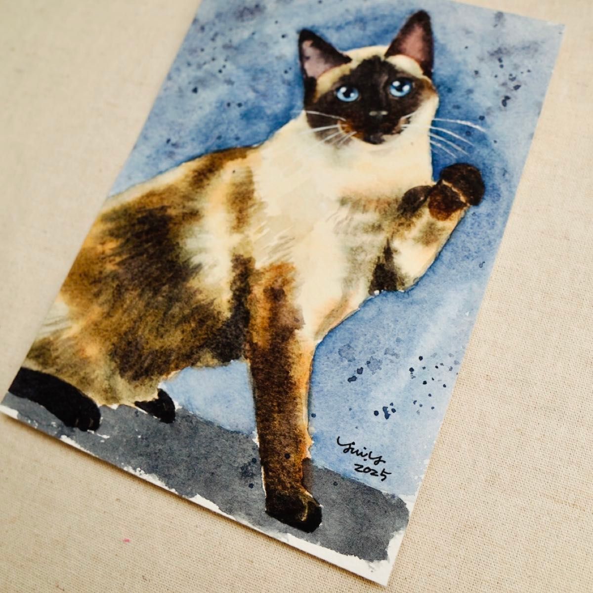 猫の絵 271 水彩画 原画 シャム猫|Yahoo!フリマ(旧PayPayフリマ) 猫の絵 271 水彩画 原画 シャム猫|Yahoo!フリマ(旧PayPayフリマ)