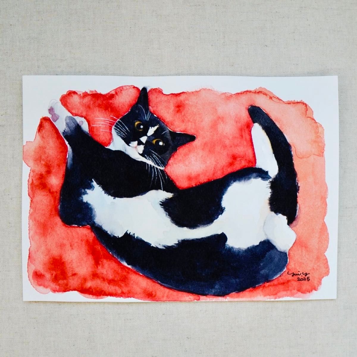 猫の絵274 水彩画 原画 黒白猫 A5|Yahoo!フリマ(旧PayPayフリマ) 猫の絵274 水彩画 原画 黒白猫 A5|Yahoo!フリマ(旧PayPayフリマ)