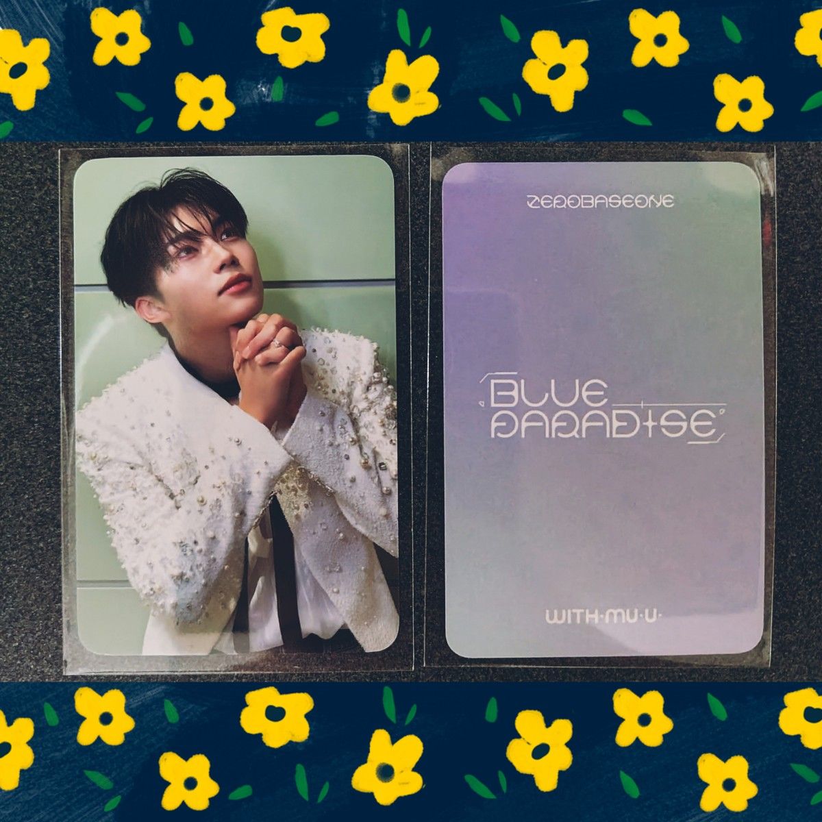ZEROBASEONE ゼベワン BLUE PARADISE WITHMUU ゴヌク トレカ ZEROBASEONE ゼベワン BLUE PARADISE WITHMUU ゴヌク トレカ