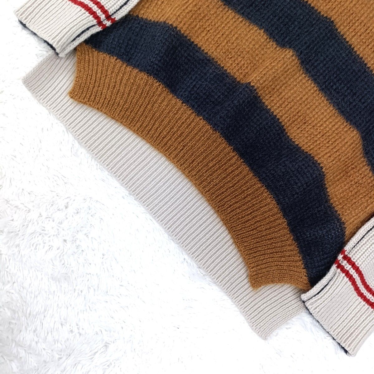 MARNI マルニ 未使用 タグ付 ドッキング 切替 ボーダー モヘヤ MARNI マルニ 未使用 タグ付 ドッキング 切替 ボーダー モヘヤ