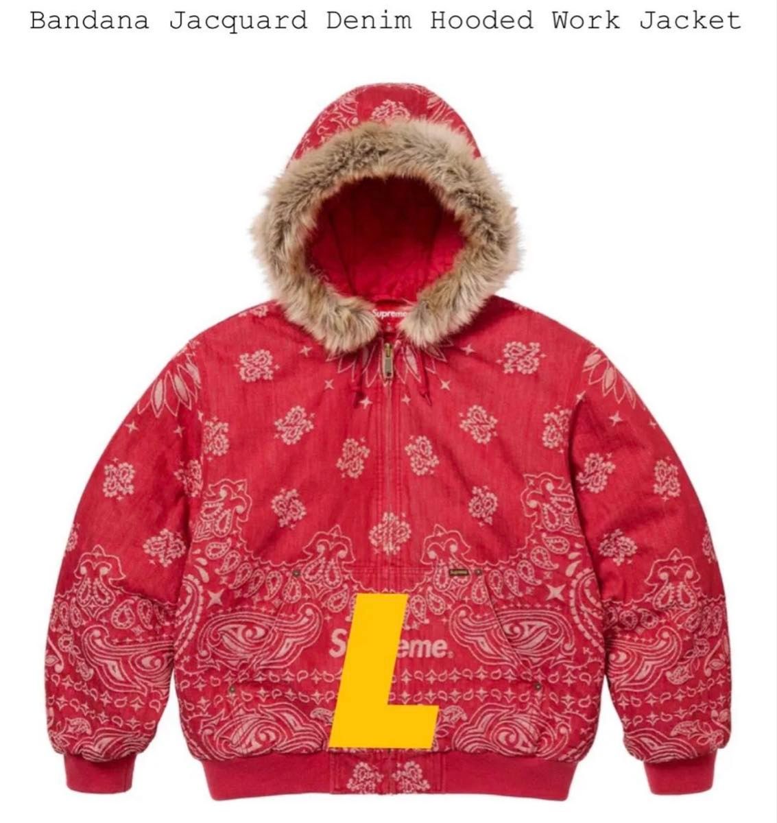 Supreme Bandana Jacquard Denim Hooded Work Jacket Supreme Bandana Jacquard Denim Hooded Work Jacket