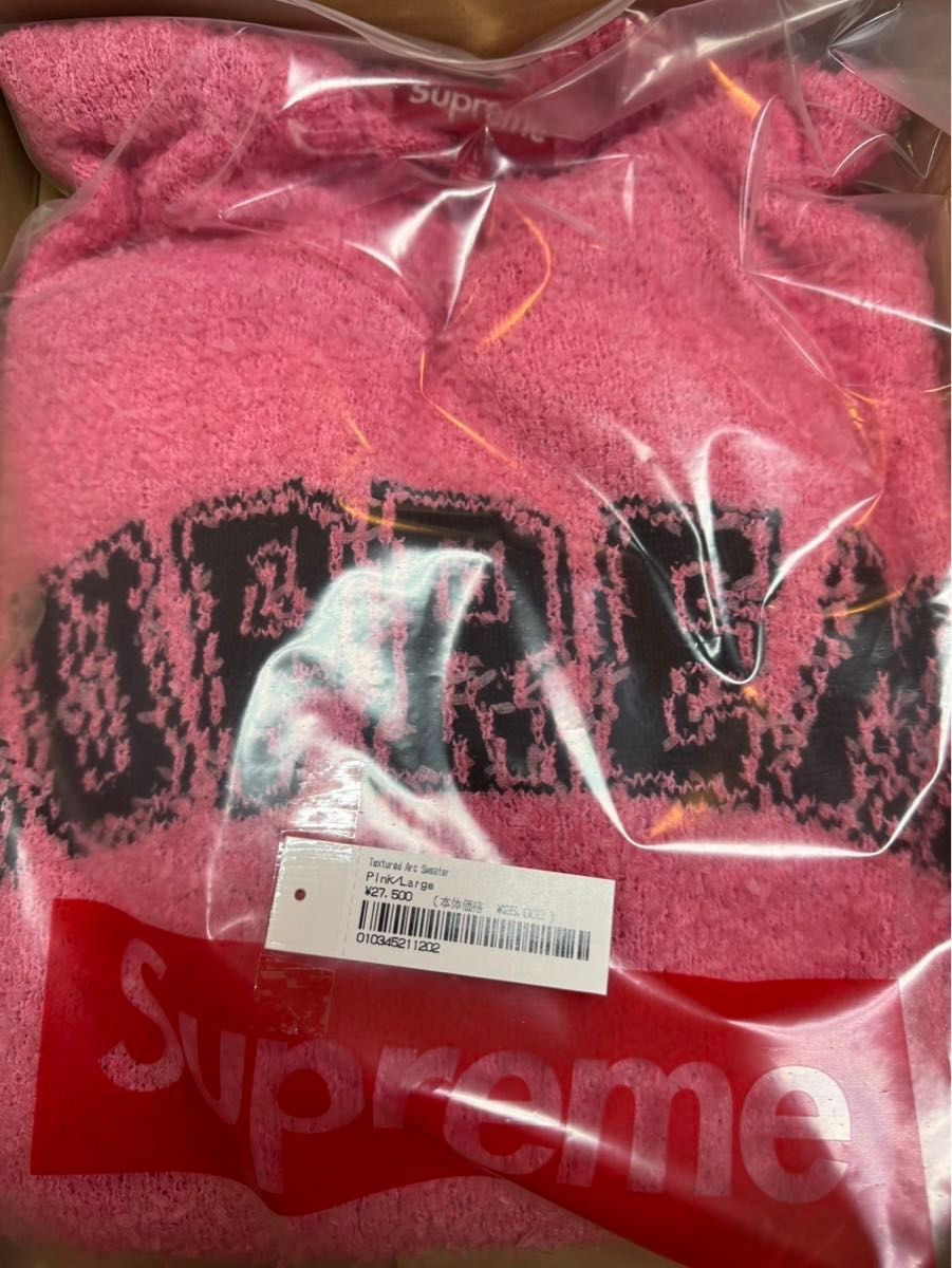 Supreme Textured Arc Sweater Pink Lサイズ 新品未使用 25ss Supreme Textured Arc Sweater Pink Lサイズ 新品未使用 25ss