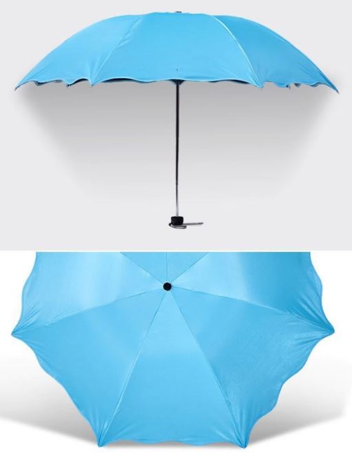 【新品】☆☆《選べるカラー》レディース　日傘　雨傘　兼用　折り畳み　手動　三つ折り傘　パラソル　サンシェード　花柄☆☆_画像5