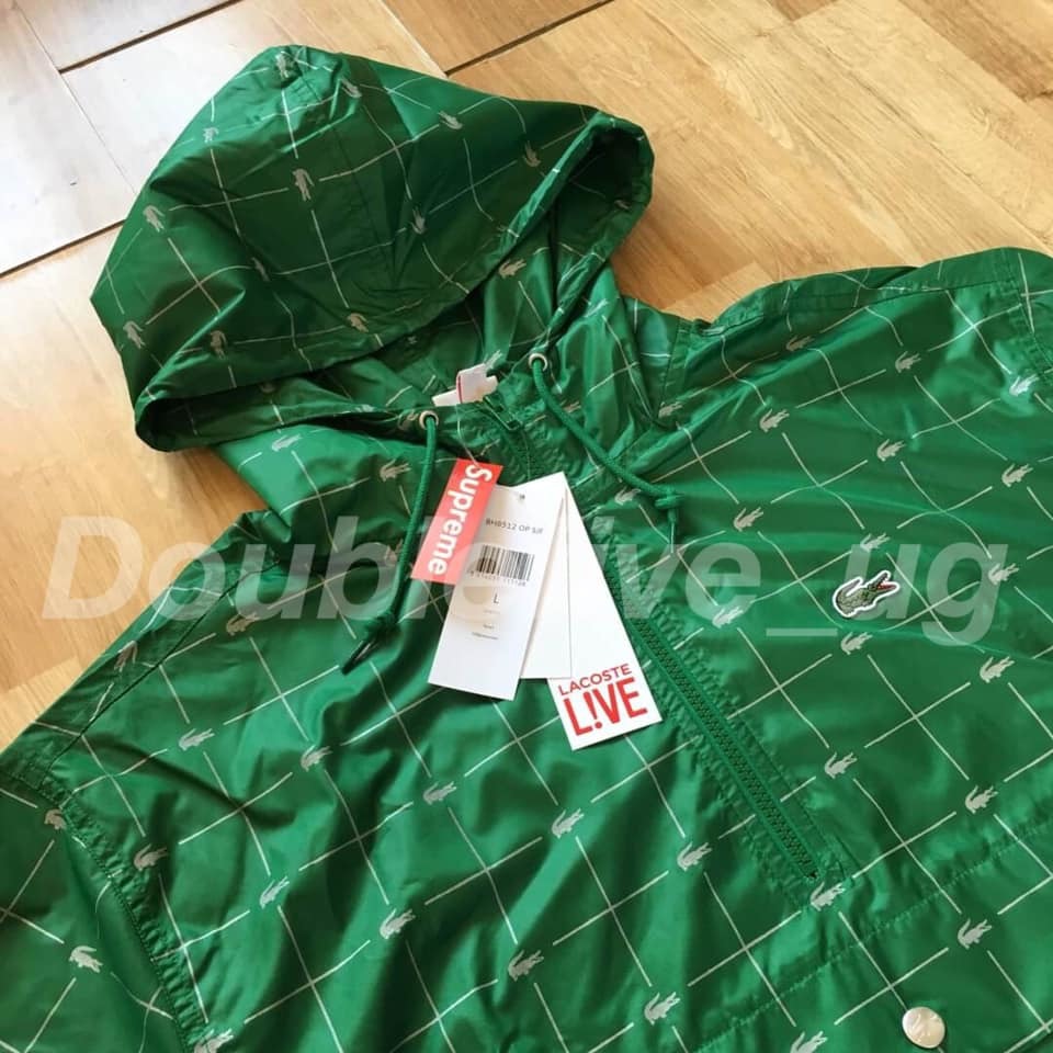 新品未使用 Supreme Lacoste Reflective Anorak Green 緑 M