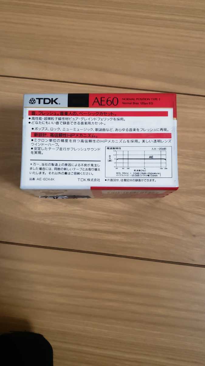 TDK 4パック AE60 カセット テープ ※6 新品 未開封品【希少 レア_画像3