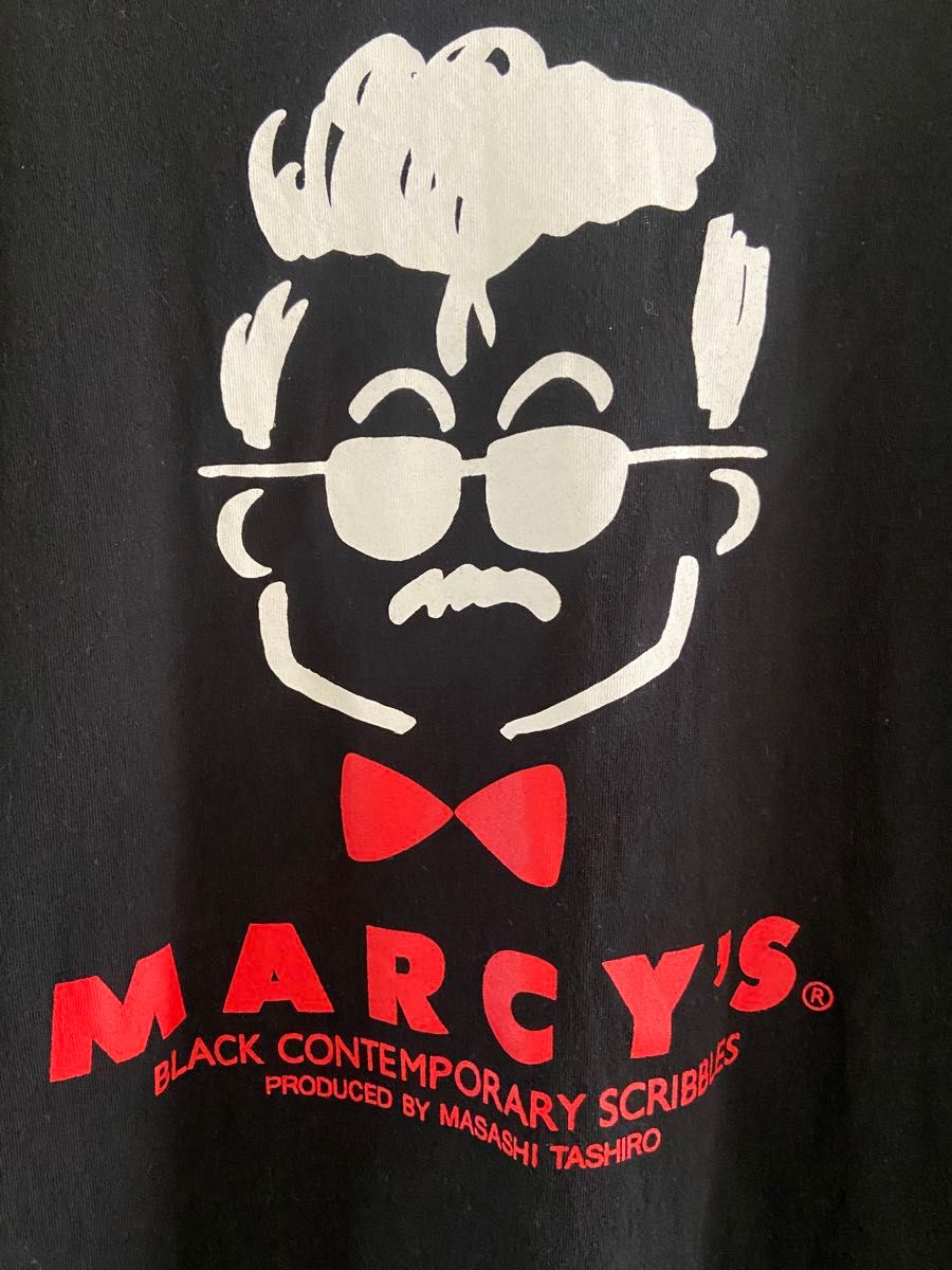 MARCY'S ブラック Tシャツ・田代まさし・タレントTシャツ・レア