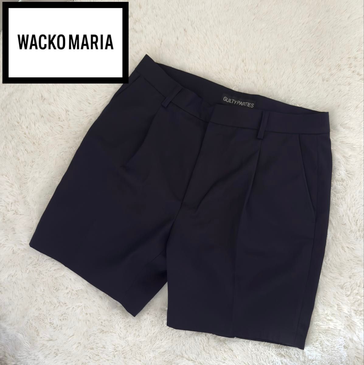 極美品 WACKO MARIA ワコマリア ドーメル ハーフパンツ 短パン 極美品 WACKO MARIA ワコマリア ドーメル ハーフパンツ 短パン