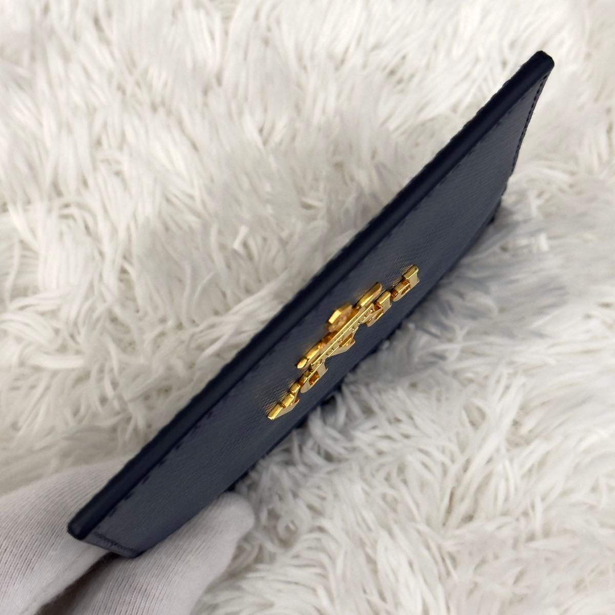 未使用級 RFID内蔵 PRADA プラダ サフィアーノレザー カード 未使用級 RFID内蔵 PRADA プラダ サフィアーノレザー カード