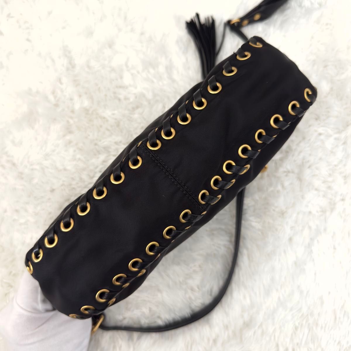 未使用級 PRADA プラダ ナイロン ワンショルダー 三角ロゴ 未使用級 PRADA プラダ ナイロン ワンショルダー 三角ロゴ