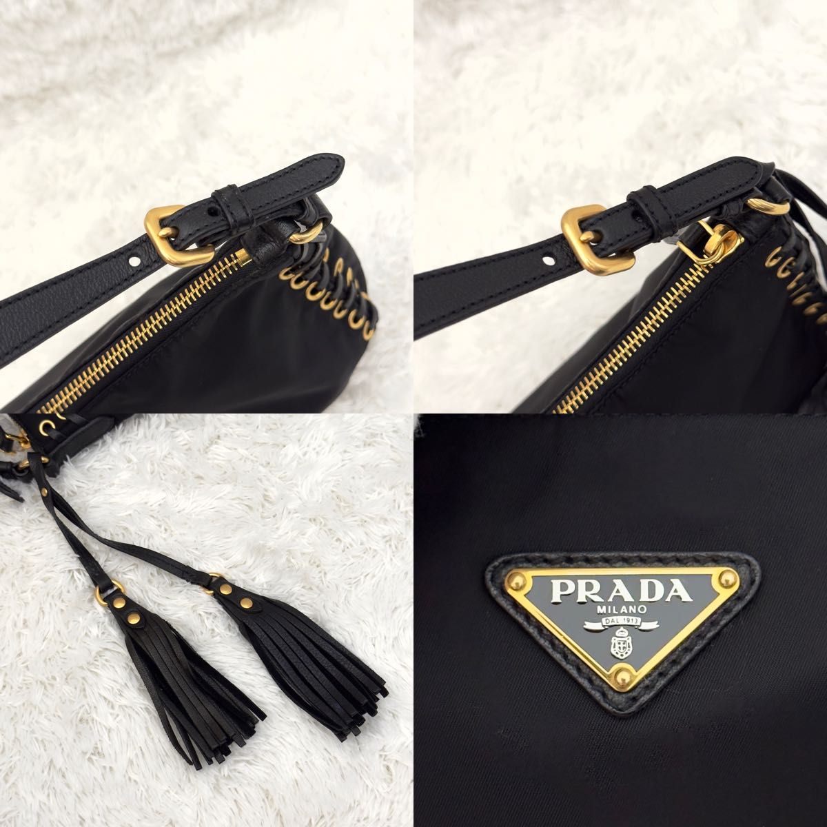 未使用級 PRADA プラダ ナイロン ワンショルダー 三角ロゴ 未使用級 PRADA プラダ ナイロン ワンショルダー 三角ロゴ