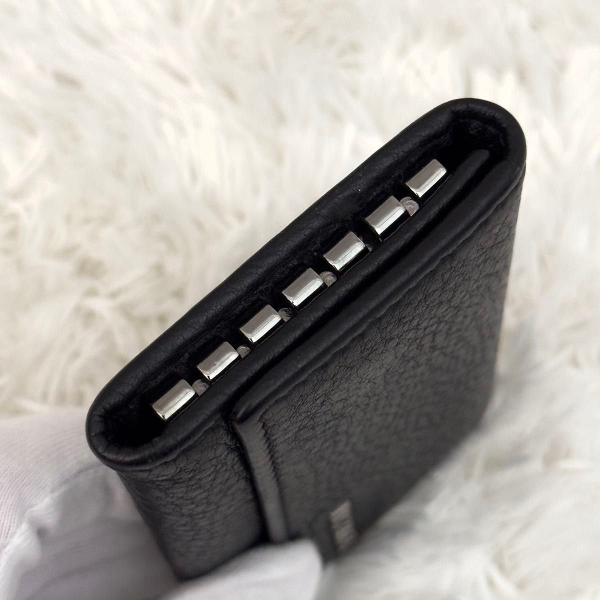 極美品 RFID内蔵 PRADA プラダ キーケース 6連 シルバー金具 極美品 RFID内蔵 PRADA プラダ キーケース 6連 シルバー金具