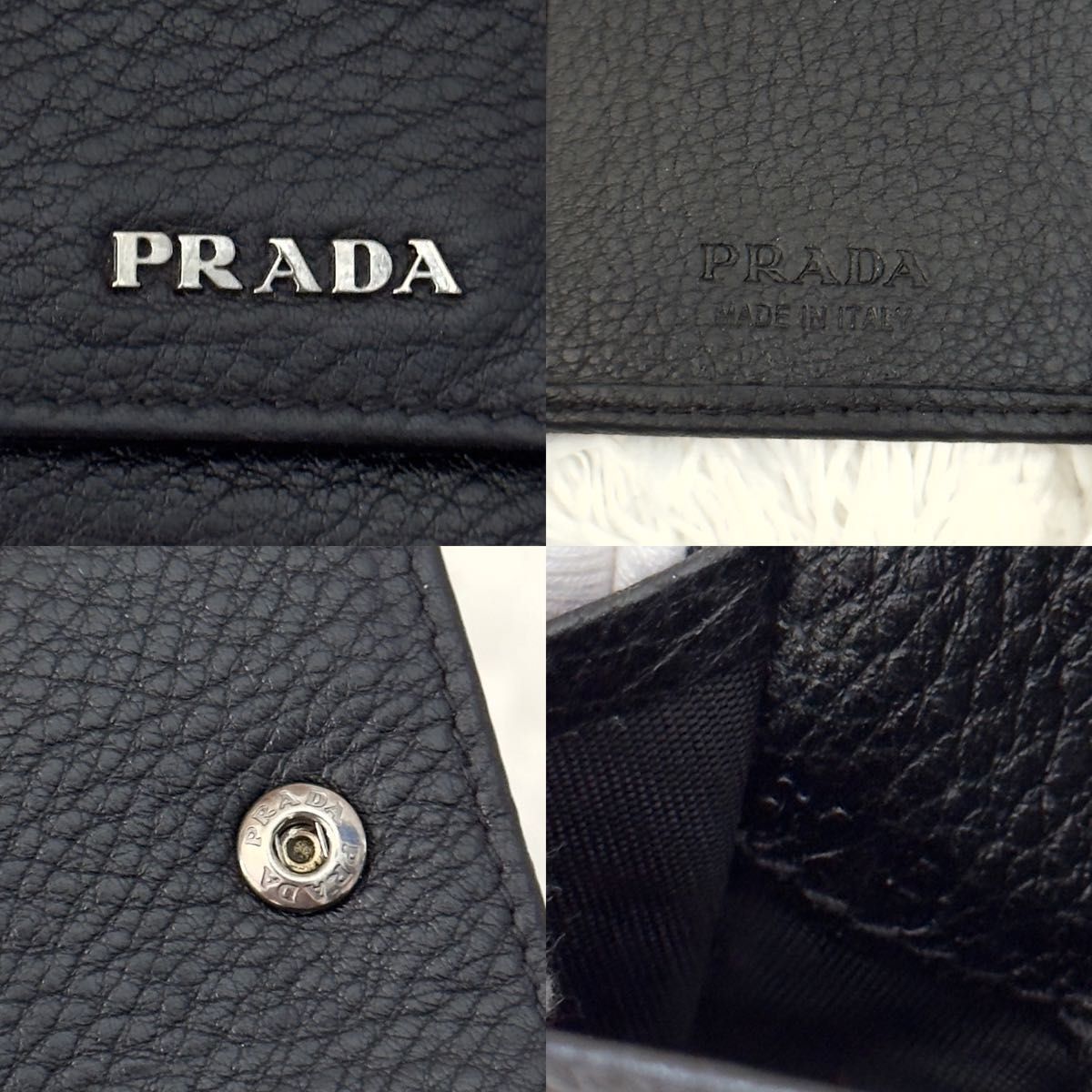 極美品 RFID内蔵 PRADA プラダ キーケース 6連 シルバー金具 極美品 RFID内蔵 PRADA プラダ キーケース 6連 シルバー金具