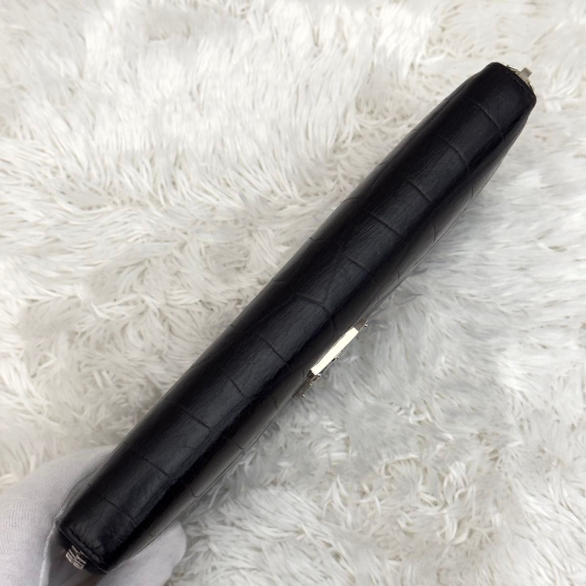 美品 SAINT LAURENT サンローラン カサンドラ 財布 クロコ 美品 SAINT LAURENT サンローラン カサンドラ 財布 クロコ