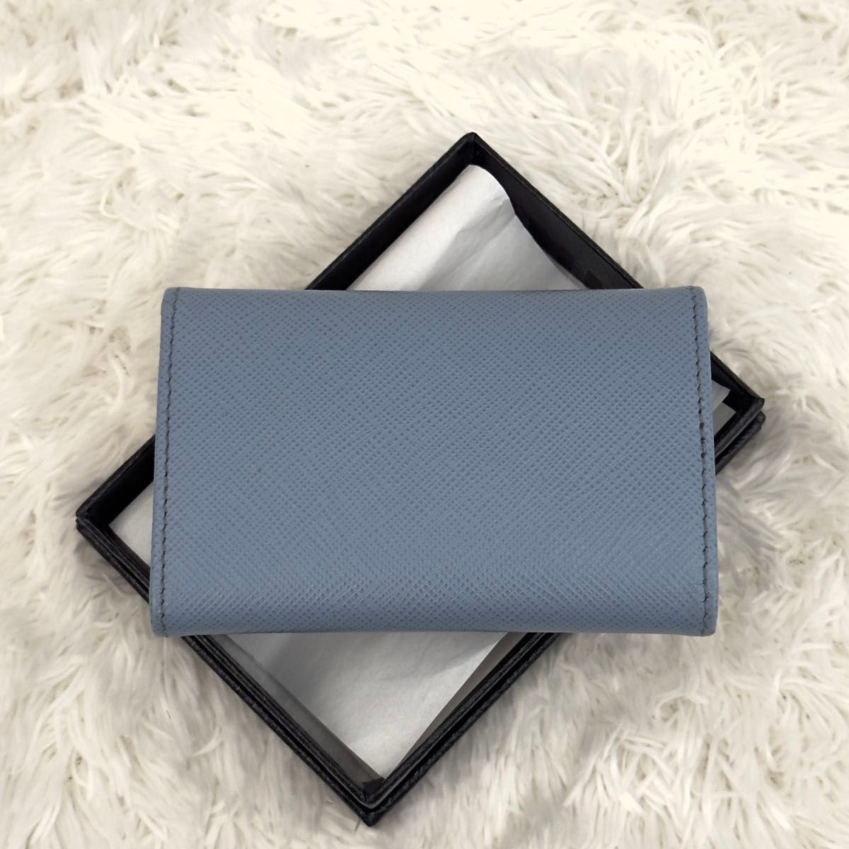 極美品 現行 ICチップ内蔵 PRADA プラダ サフィアーノレザー 極美品 現行 ICチップ内蔵 PRADA プラダ サフィアーノレザー