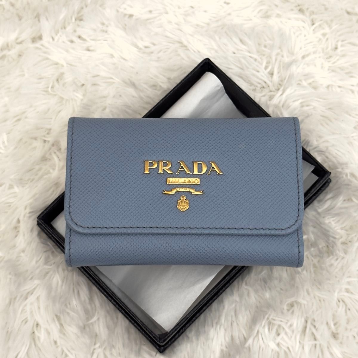 極美品 現行 ICチップ内蔵 PRADA プラダ サフィアーノレザー 極美品 現行 ICチップ内蔵 PRADA プラダ サフィアーノレザー