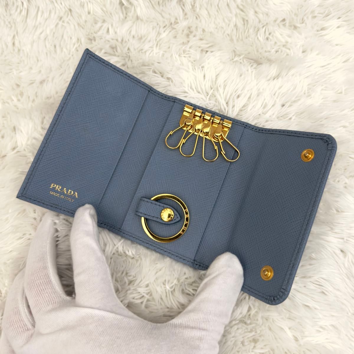極美品 現行 ICチップ内蔵 PRADA プラダ サフィアーノレザー 極美品 現行 ICチップ内蔵 PRADA プラダ サフィアーノレザー