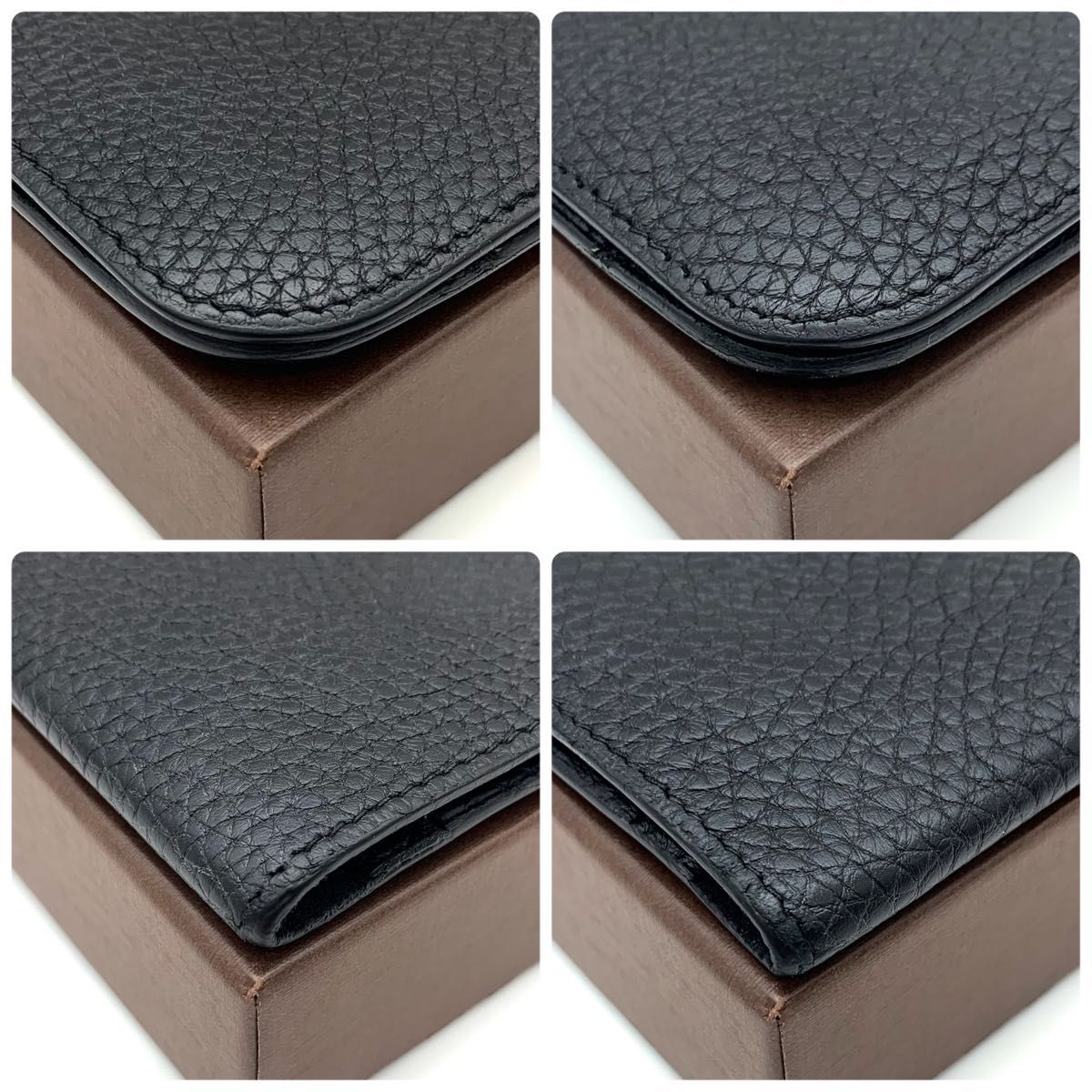 HERMES エルメス ドゴン デュオ GM ブラック 長財布 二つ折り HERMES エルメス ドゴン デュオ GM ブラック 長財布 二つ折り
