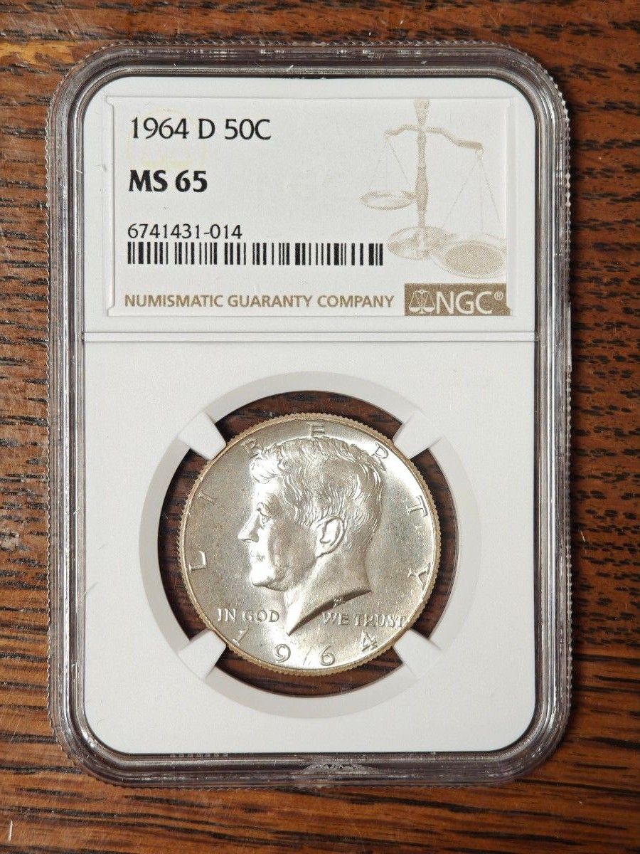 MS65】NGC 1964D アメリカ合衆国 1/2ドル ケネディ50セント銀貨 MS65】NGC 1964D アメリカ合衆国 1/2ドル ケネディ50セント銀貨