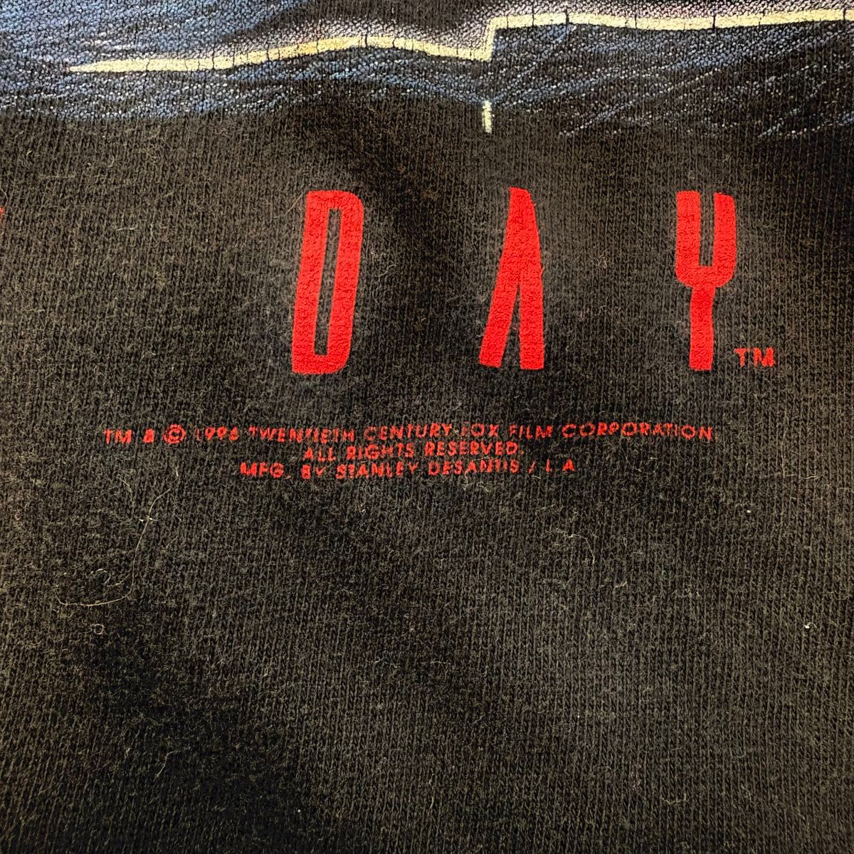 Independence Day 公式 ビンテージ Tシャツ XL ブラック STANLEY Independence Day 公式 ビンテージ Tシャツ XL ブラック STANLEY