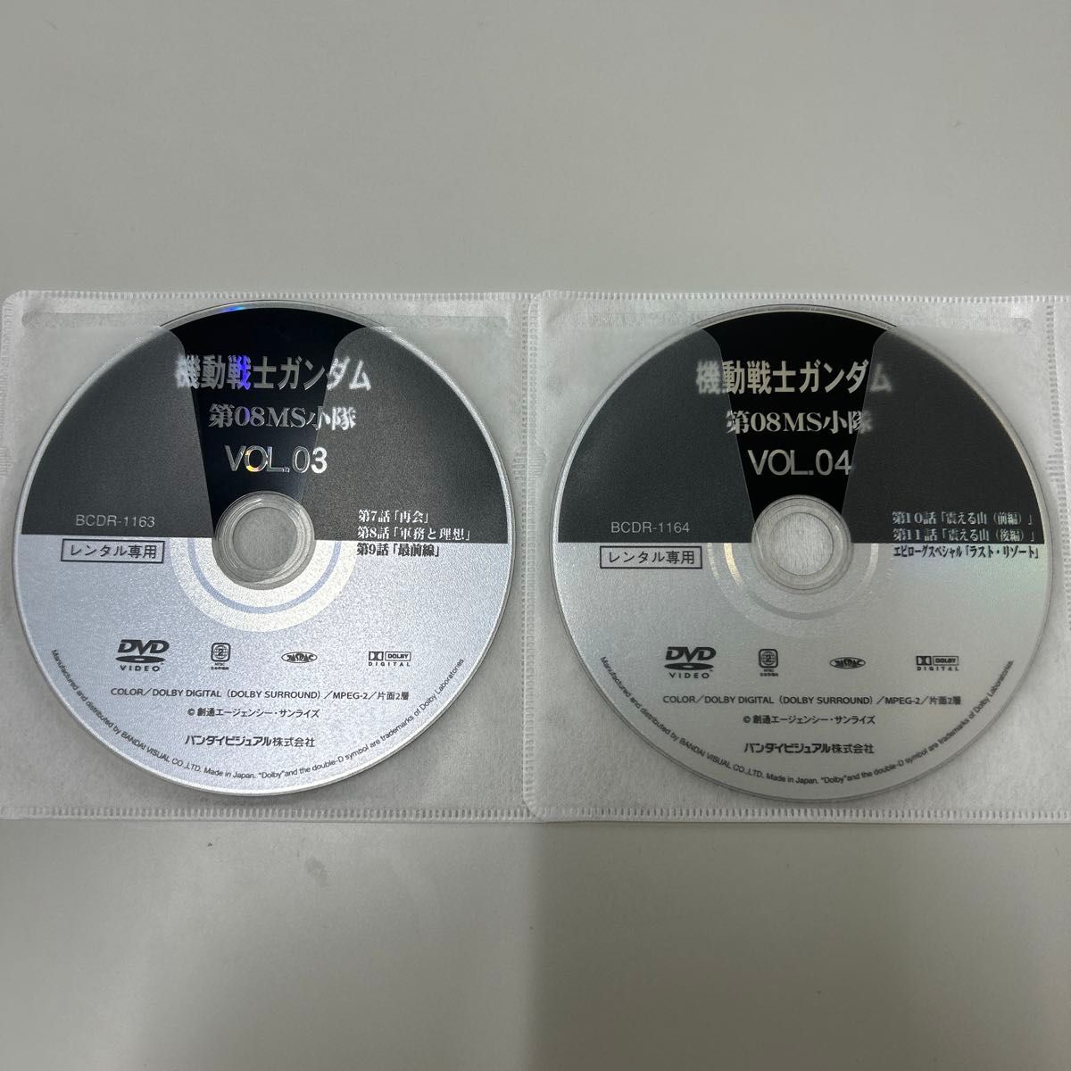 機動戦士ガンダム 第08MS小隊 DVD 全4巻 全巻セット レンタル 機動戦士ガンダム 第08MS小隊 DVD 全4巻 全巻セット レンタル