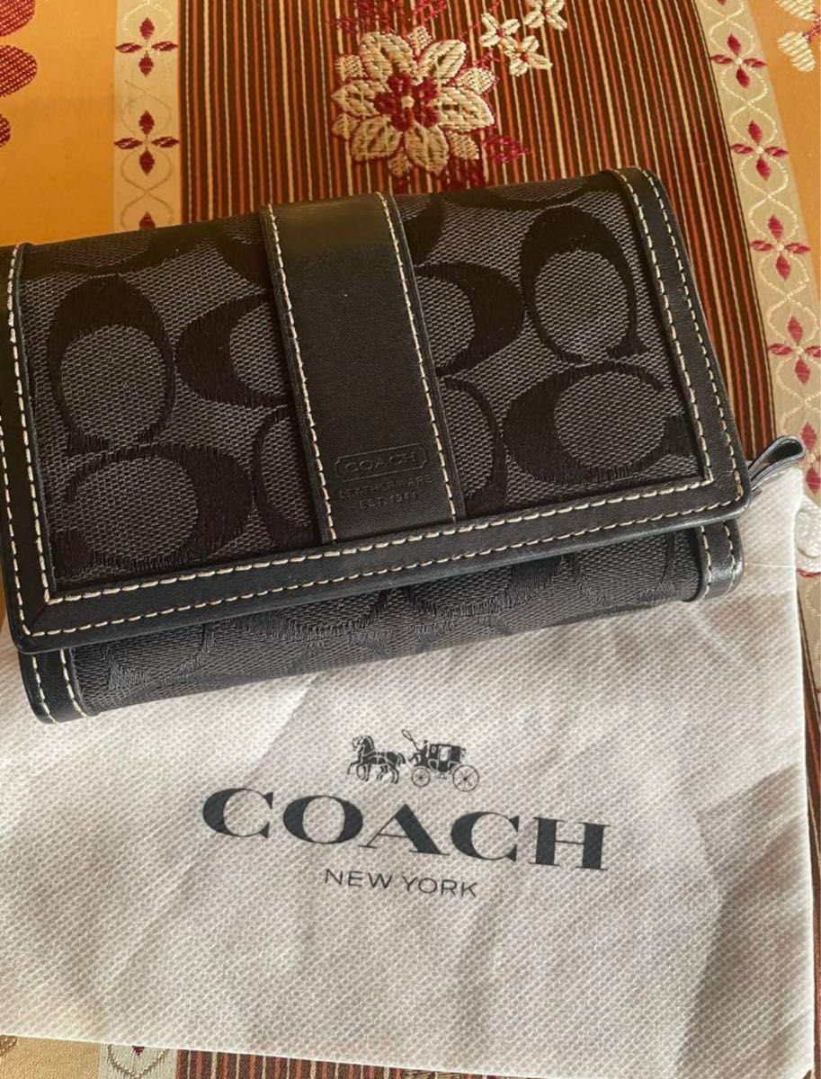 COACH 二つ折り財布 ブラック レザー|Yahoo!フリマ(旧PayPay COACH 二つ折り財布 ブラック レザー|Yahoo!フリマ(旧PayPay