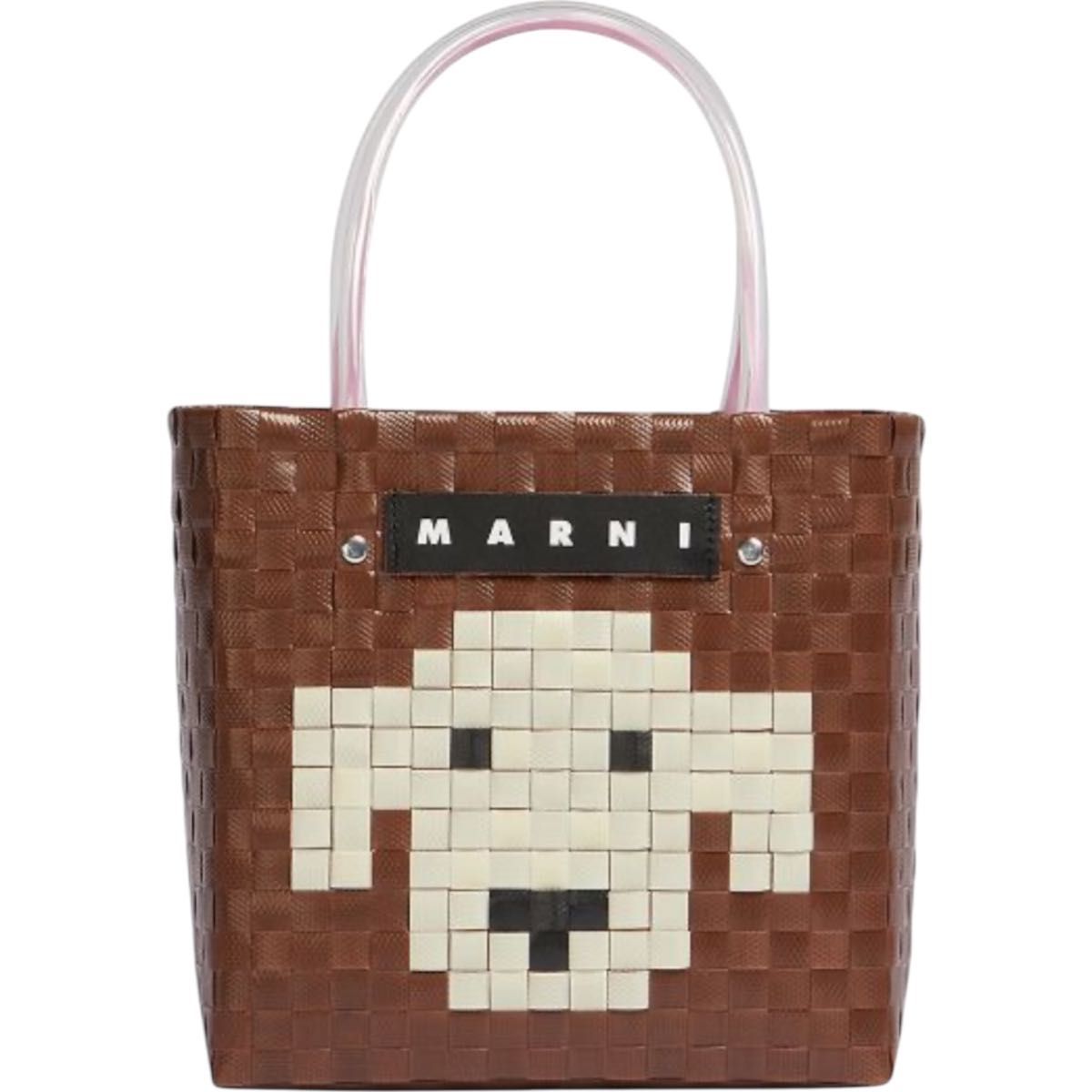 新品】MARNI マルニ アニマルバスケット ブラウンドッグ バッグ 新品】MARNI マルニ アニマルバスケット ブラウンドッグ バッグ