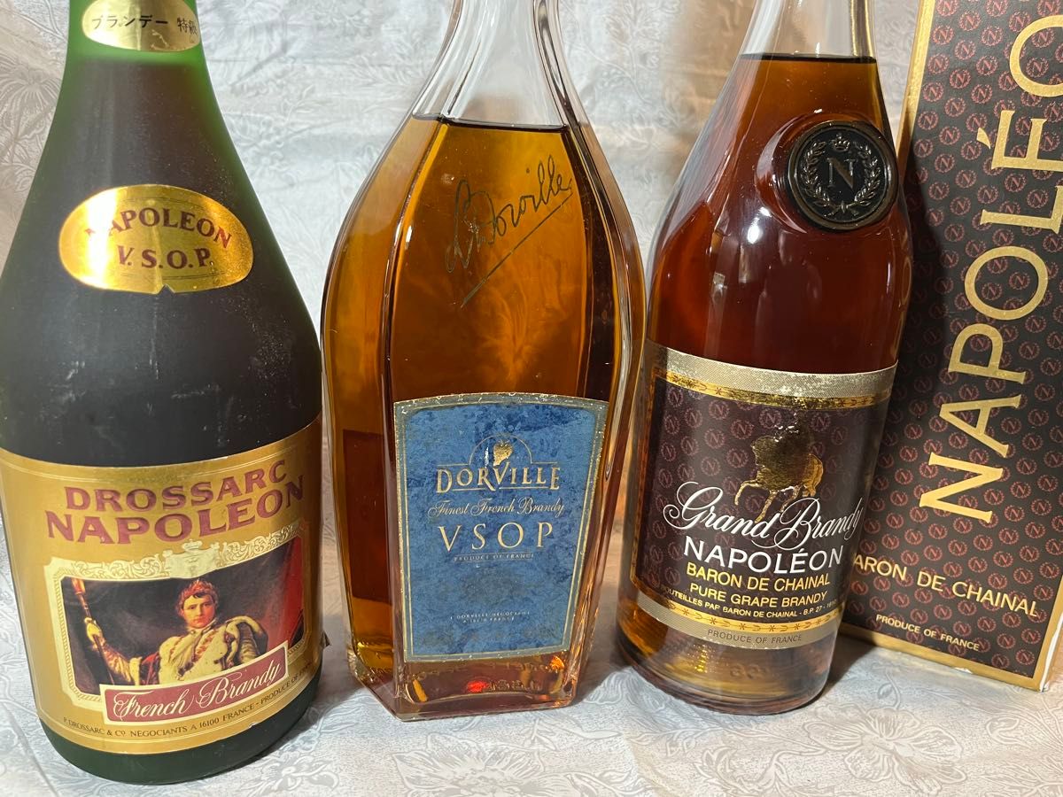 古酒 未開栓 フレンチブランデー VSOP&ナポレオン 計3本|Yahoo 古酒 未開栓 フレンチブランデー VSOP&ナポレオン 計3本|Yahoo