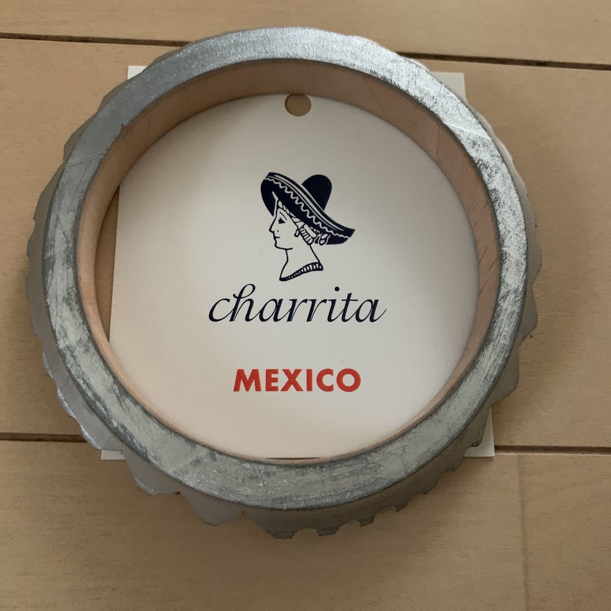 charrita MEXICO tea Lee ta bracele bangle wooden silver new goods unused price cut 