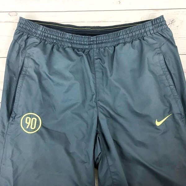 NIKE ナイロンパンツ/ボトムス 裏地メッシュ/通気性 【S/紺×黄色 NIKE ナイロンパンツ/ボトムス 裏地メッシュ/通気性 【S/紺×黄色