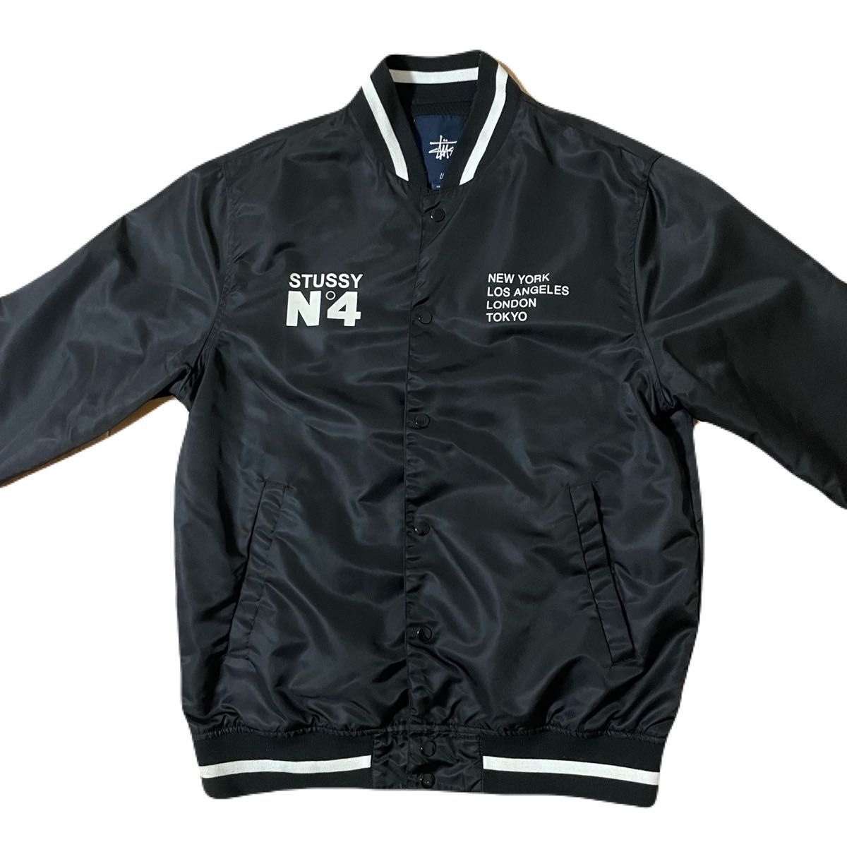 STUSSY INTERNATIONAL スタジャン ブルゾン ナイロンジャケット STUSSY INTERNATIONAL スタジャン ブルゾン ナイロンジャケット