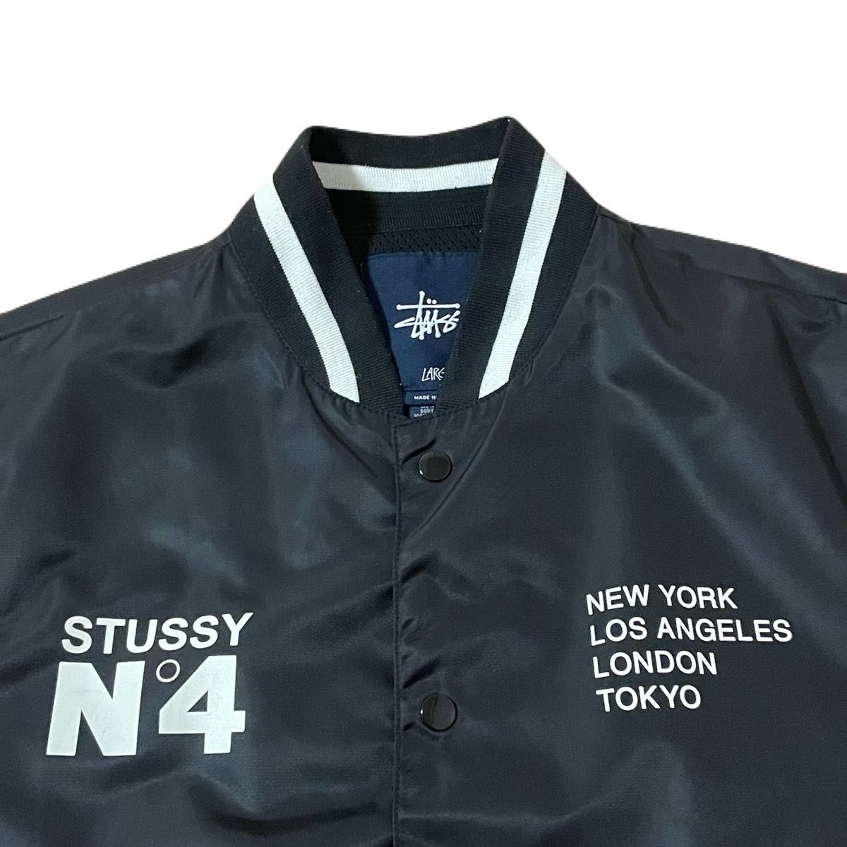 STUSSY INTERNATIONAL スタジャン ブルゾン ナイロンジャケット STUSSY INTERNATIONAL スタジャン ブルゾン ナイロンジャケット