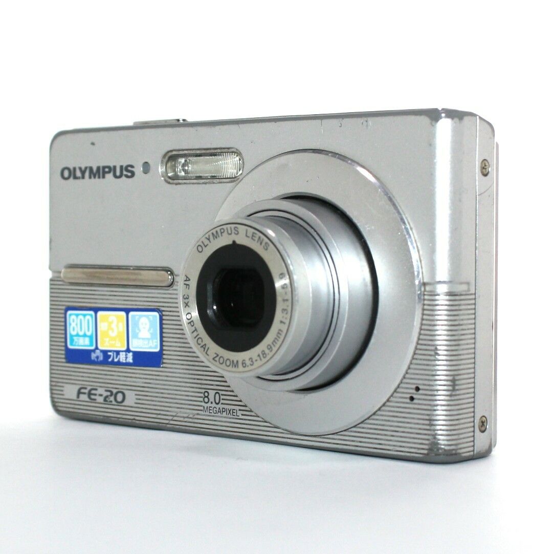 OLYMPUS FE-20 シルバー コンパクトデジタルカメラ コンデジ 完 OLYMPUS FE-20 シルバー コンパクトデジタルカメラ コンデジ 完