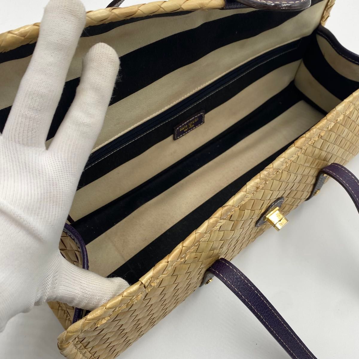 希少 kate spade ケイトスペード かごバッグ ストローバッグ 希少 kate spade ケイトスペード かごバッグ ストローバッグ