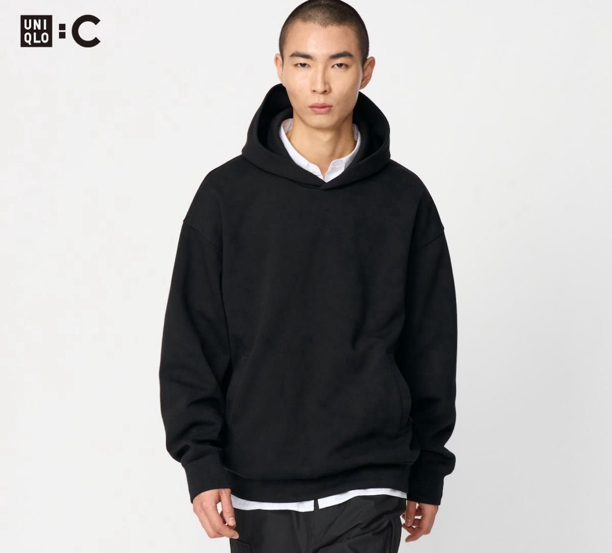 UNIQLO Cスエットオーバーサイズパーカー3XLサイズ黒【新品】未 UNIQLO Cスエットオーバーサイズパーカー3XLサイズ黒【新品】未