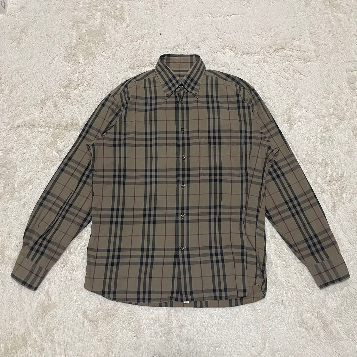 美品 BURBERRY バーバリー ロンドン ノバチェック BDシャツ 40 L 美品 BURBERRY バーバリー ロンドン ノバチェック BDシャツ 40 L