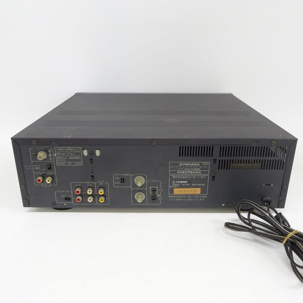 tyom 6962-3 438 通電OK トレー開閉OK Pioneer パイオニア LD tyom 6962-3 438 通電OK トレー開閉OK Pioneer パイオニア LD