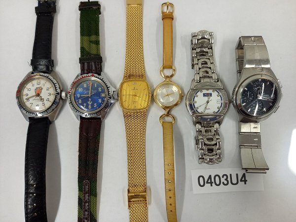 0403U4 腕時計 ジャンク品 おまとめ6点 JUNGHANS Charles Vogele 0403U4 腕時計 ジャンク品 おまとめ6点 JUNGHANS Charles Vogele