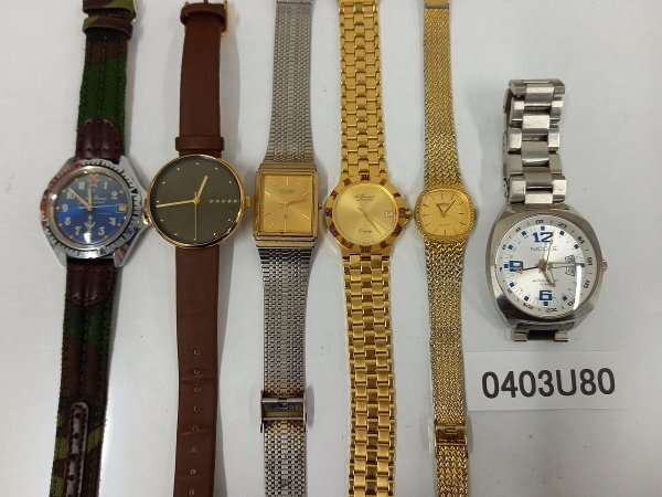 0403U80 腕時計 ジャンク品 おまとめ6点 TECHNOS SUNLORD CROSS 0403U80 腕時計 ジャンク品 おまとめ6点 TECHNOS SUNLORD CROSS