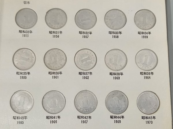 0404U11 日本古銭 硬貨 現行コイン年号別アルバム 抜けあり 0404U11 日本古銭 硬貨 現行コイン年号別アルバム 抜けあり