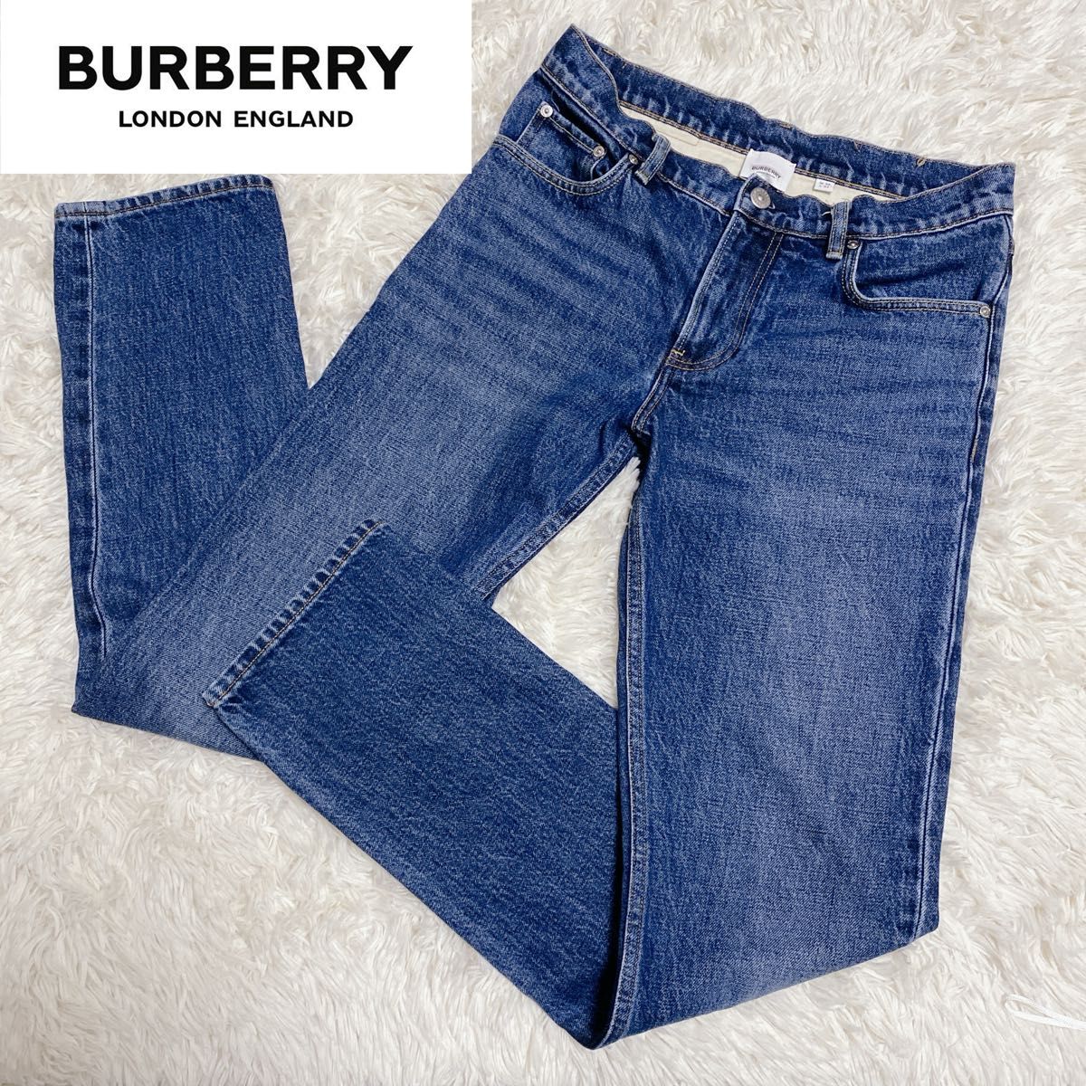 現行 BURBERRY LONDON バーバリーロンドン ストレートデニム 現行 BURBERRY LONDON バーバリーロンドン ストレートデニム