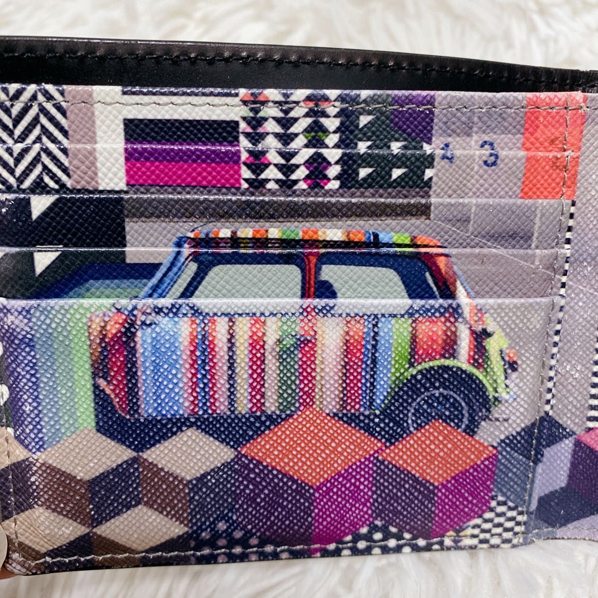 希少 ポール・スミス Paul Smith ミニクーパー 二つ折り財布 希少 ポール・スミス Paul Smith ミニクーパー 二つ折り財布
