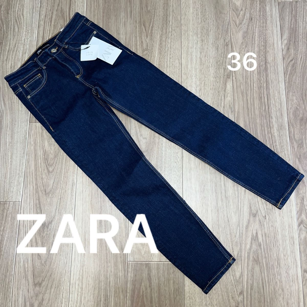 ZARA 新品タグ36 ESSENTIAL skinny デニムインディゴブルー ZARA 新品タグ36 ESSENTIAL skinny デニムインディゴブルー