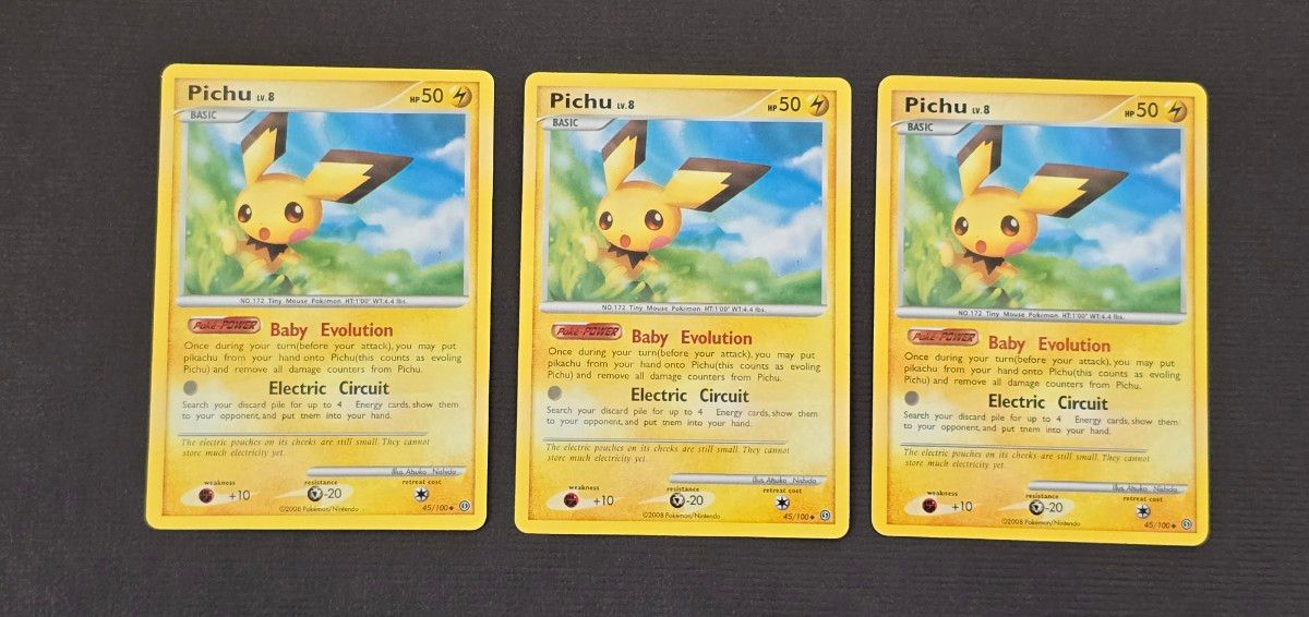 英語版 ピチュー Pichu 2008 ポケモンカード 3枚|Yahoo!フリマ 英語版 ピチュー Pichu 2008 ポケモンカード 3枚|Yahoo!フリマ